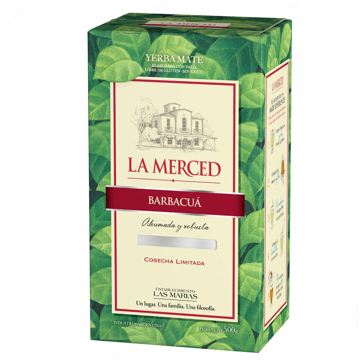 Kurupi LA MERCED Barbacua Cosecha Limitada Yerba Mate 500gr. - Gluten Free.