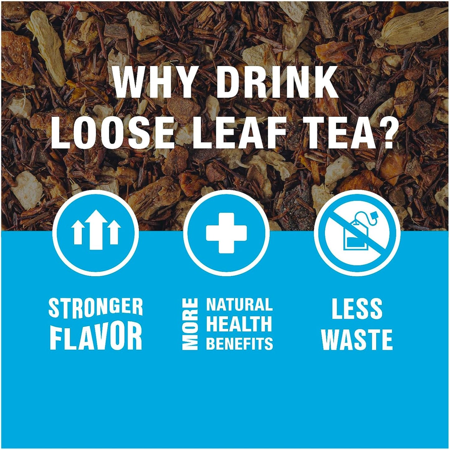 Tiesta Tea - Pumpkin Spice Rooibos Loose Leaf Tea | Premium Caffeine-Free Herbal Infusion, Brew Hot or Iced, Makes up to 200 Cups, Resealable Bulk Pouch, 16 Ounce