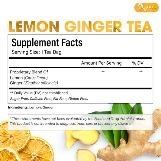 TOG999 Lemon Ginger Tea Bags