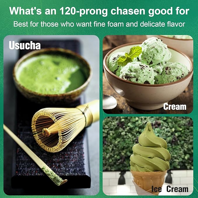 Matcha Whisk Set, Matcha Set, 6 Pieces, with Bamboo Whisk, Ceramic Bowl & Sifter Complete Matcha Powder Tea Includes Scoop & Spout Bowl