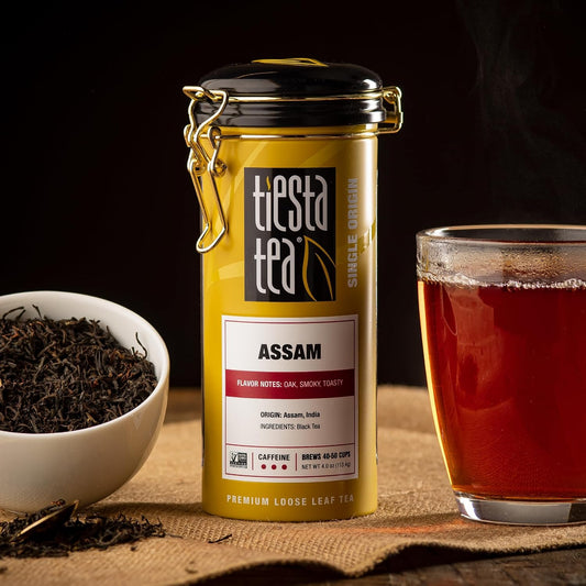 Assam Black Tea Loose Leaf, India Single Origin Premium Black Tea, 4oz