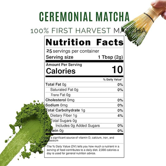 Satoen Authentic Japanese Ceremonial Grade Matcha Powder 1.76oz (50g) - Ceremonial Grade Green Tea Powder from Spring First Harvest - Made in Japan for Matcha Usucha, Straight or Latte