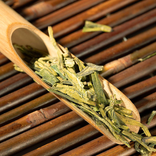 WHF Longjing Dragon Well Green Tea, Premium West Lake Fresh Loose Leaf, First Grade Ming Qian Natural Famous Lung Ching Dragonwell, Medium Caffeine, 4 Ounce