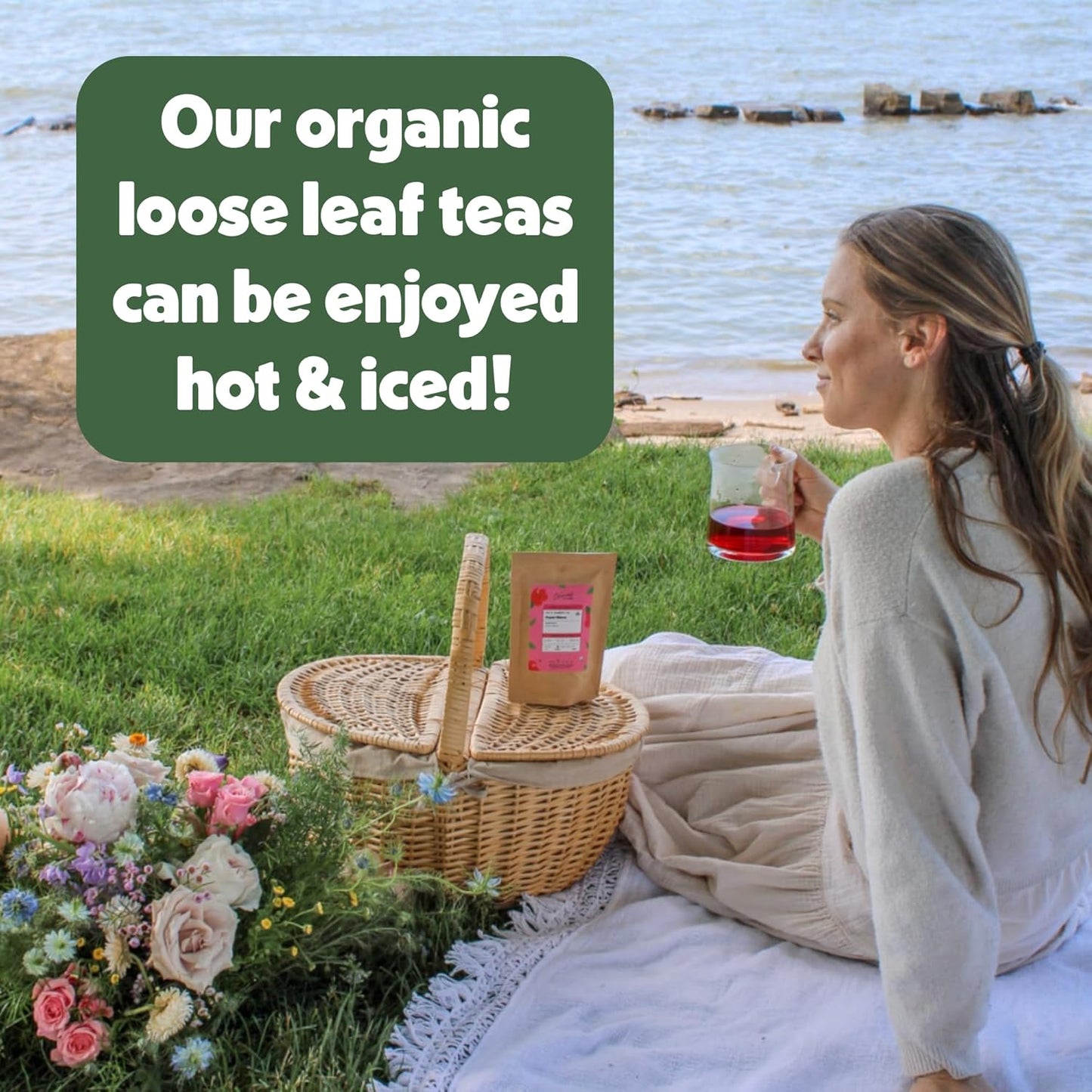 Heavenly Tea Leaves Organic Herbal Loose Leaf Tea Sampler Gift Set (Approx. 90 Cups) - 9 Flavor Variety Pack, Naturally Caffeine Free Tisanes, Assorted Herbal Teas, Hot or Iced