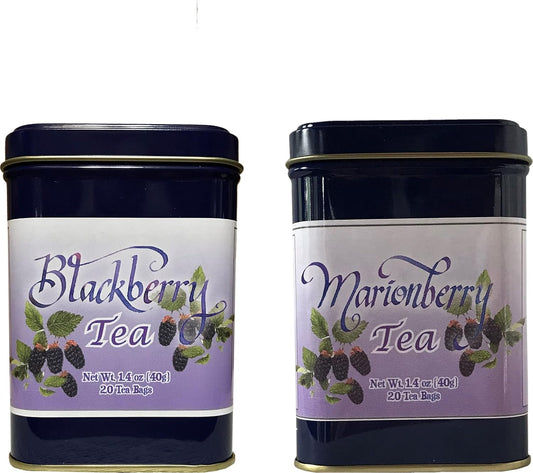 Huckleberry Haven Marionberry and BlackBerry Flavor Ceylon Combo Pack 40 Tea Bags