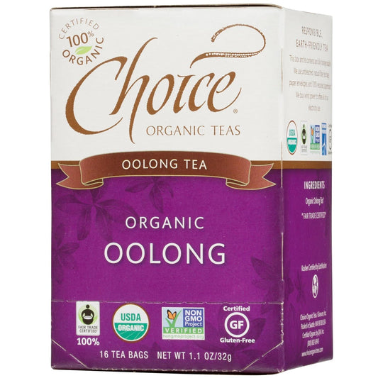 Choice Organic Teas, Oolong Tea, 16 Tea Bags, 1.1 oz (32 g)