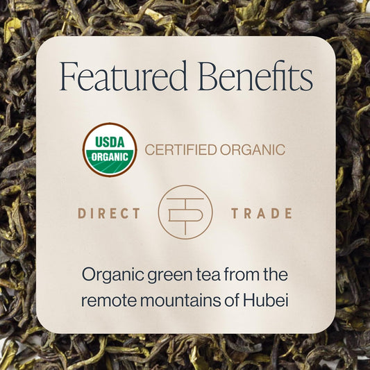 Rishi Tea Jasmine Organic Chinese Green Loose Leaf Tea, Caffeinated, 4oz