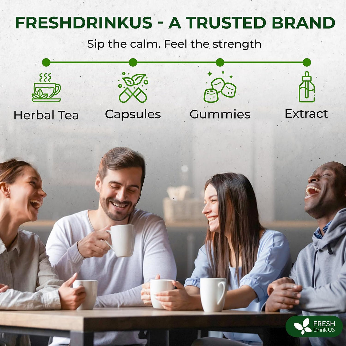 FreshDrinkUS, Premium Wormwood Tea Bag, 75 Count, Pure, Caffeine Free