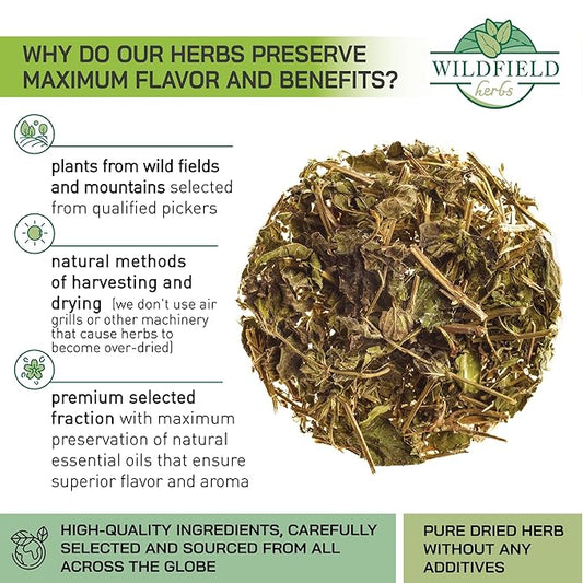 100 Bags Dried Lemon Balm Herb Frontier Loose Lemon Balm Tea (Melissa Officinalis Tea) - 100 Count 1.5 g Bags Melissa Herb Te De Toronjil