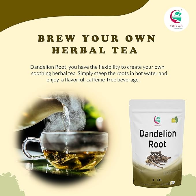 Dandelion Root 1 LB | Raw and Whole root | by Yogi's Giftยฎ