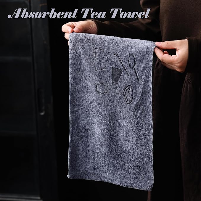 TANG PIN Matcha Sifter, Matcha Strainer and Tea Towel, Stainless Steel Sieve Sifter with Handle, Small Metal Strainer for Matcha, Juice, Drink, Herbs, Mini Sifter for Flour, Kitchen, Baking, Silver