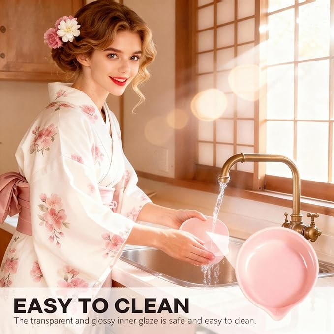 Pink Traditional Matcha Set Whisk and Bowl, 8 Pcs Matcha Making Kit Includes Ceramic Bowl with Spout, Bamboo Whisk, Holder, Scoop, Sifter