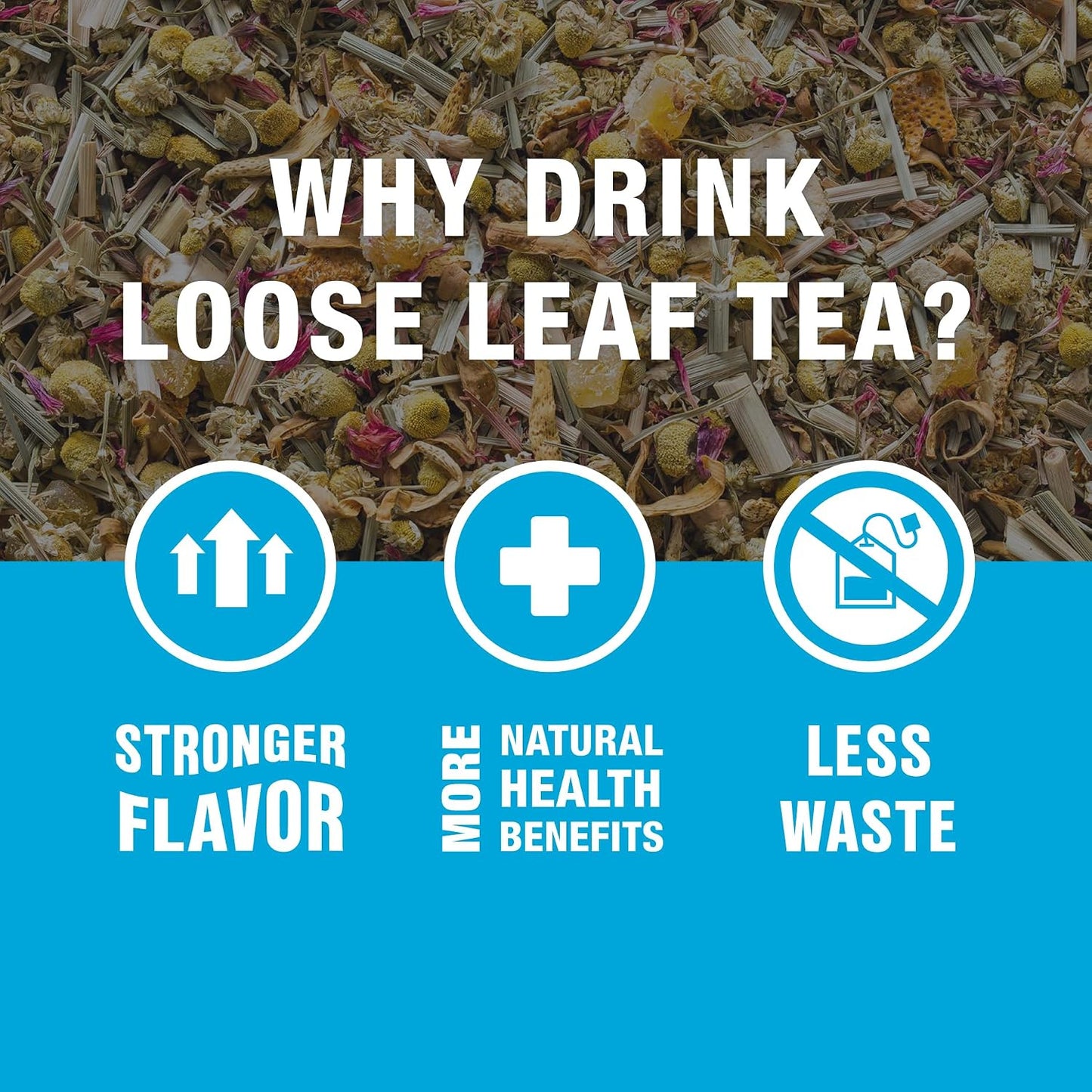 Tiesta Tea - Mango Dreamzzz Chamomile Loose Leaf Herbal Tea | Relaxing Chamomile & Lemongrass Blend, Caffeine-Free, Brew Hot or Iced, Makes Up to 25 Cups, Resealable Pouch, 1.5 Ounce