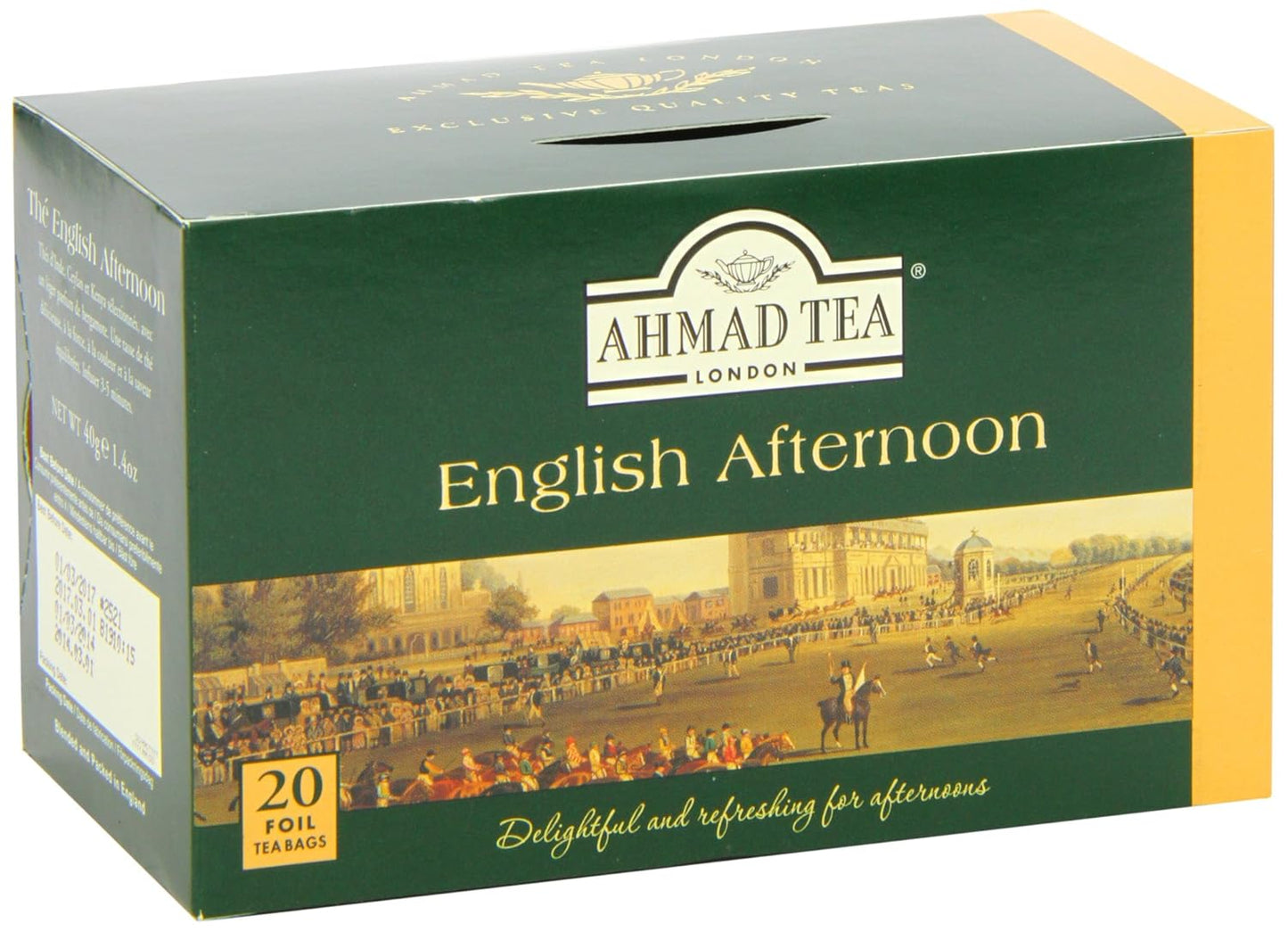 Ahmad Tea Black Tea, English Afternoon Teabags, 20 ct (Pack of 1) - Caffeinated and Sugar-Free