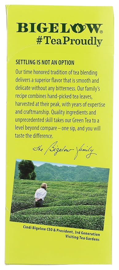 Bigelow Tea Green Jasmine 28ct (Pack of 1), Medium-Caffeine, All Natural, Antioxidant-Rich, Individual Foil-Wrapped Bags