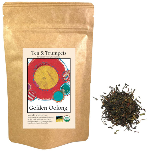 USDA Organic Golden Oolong Loose Leaf Oolong Tea - 4 oz