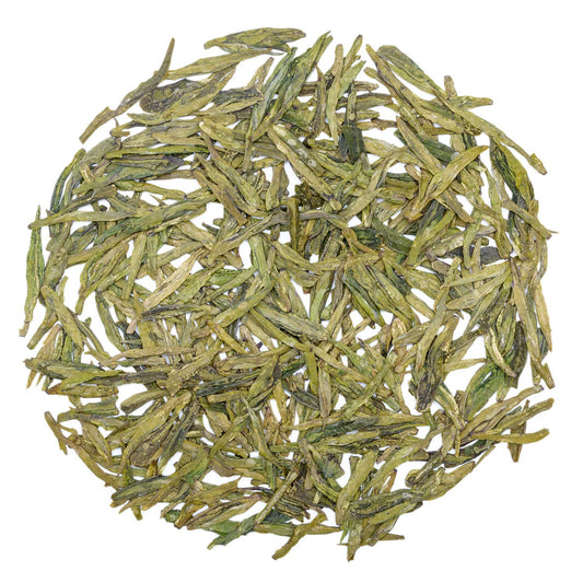 Oriarm Xihu Longjing Tea 100g - Chinese Dragon Well Green Tea Loose Leaf - Yuqian 1st Grade