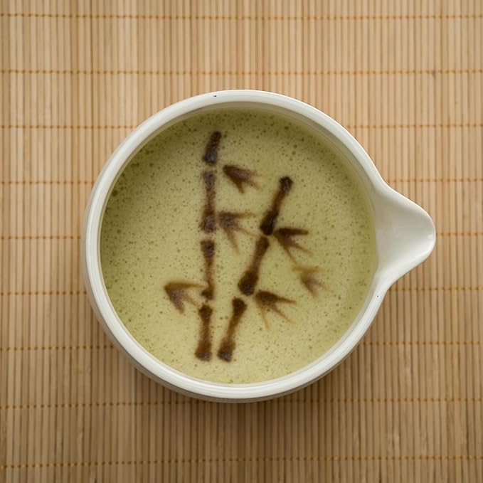 Matcha whisk Set,7 Pcs Matcha Making Kit with whisk Whisk, Ceramic Bowl, Sifter, Scoop, Holder, Stand, and Tea Towel for Ultimate Matcha Experience(White)