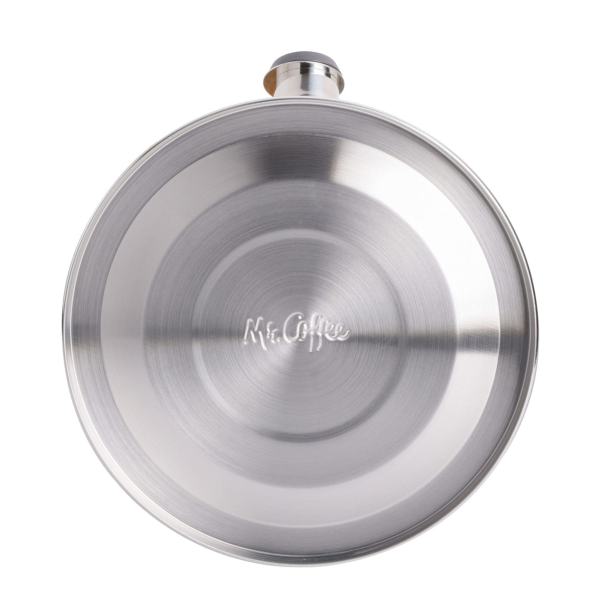 Mr. Coffee Flintshire 1.75-Quart Stainless Steel Whistling Tea Kettle – Brushed Satin Finish Stove-Top Kettle for Boiling