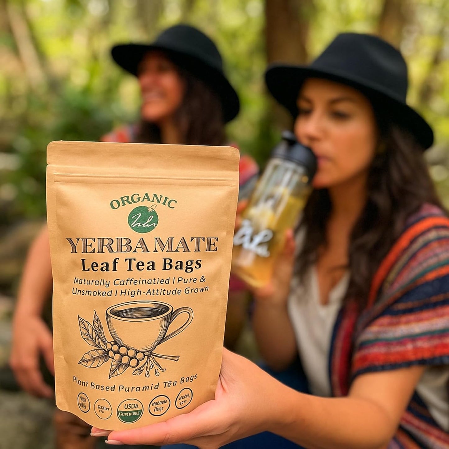 Dr. Lu’s Organic Yerba Mate Tea (Unsmoked) | High-Altitude Grown in Argentina | Naturally Caffeinated Clean Energy & Focus | 30 x 3g Vitality Brew Corn Fiber Pyramid Bags (No Plastic, No Nylon)