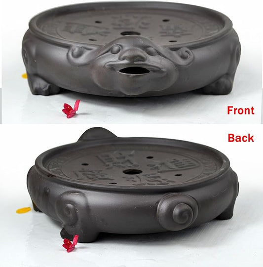 Tea Tray Saucer Mat Zisha Kungfu Tea Pixiu Saving Water Fortune Decorations Fengshui Good Luck Wealth (M)