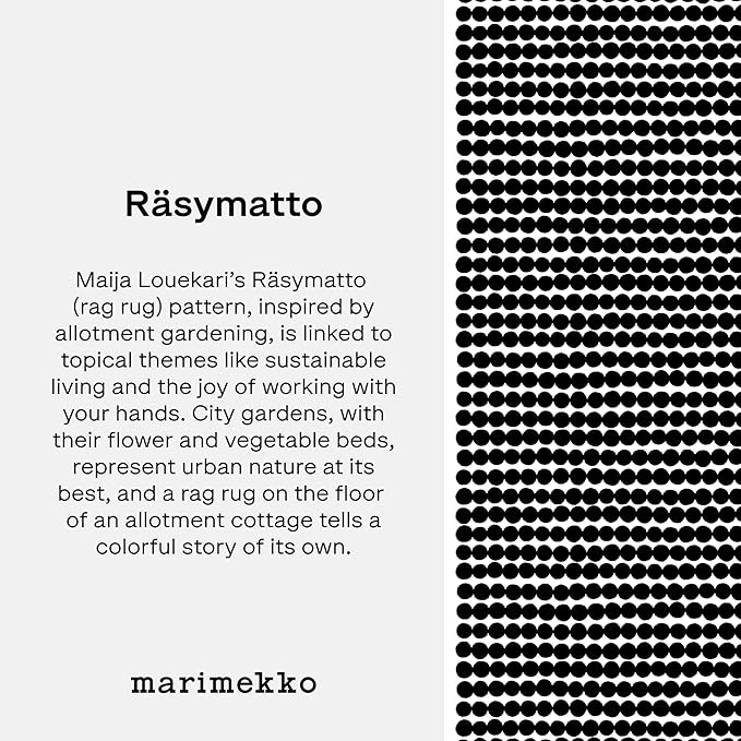 Marimekko Oiva Räsymatto Stoneware Teapot — Refine Your Kitchen Décor with Our Iconic Black & White Stoneware — Stylish Ceramic Teapot with Tea
