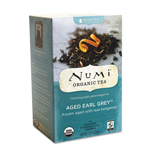 Black Tea Aged Earl Grey Numi Teas 18 Bag