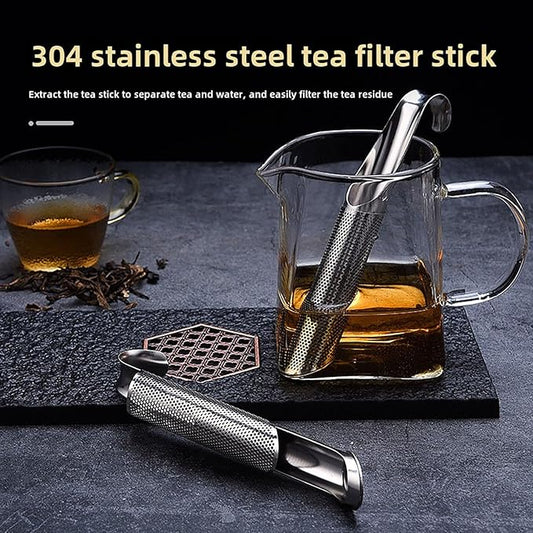 New Gadgets 2024 Stainless Steel Tea DiffusersInfuser With Hanging Hook Tea Strainers For Loose Tea Infuser Coffee Tea Strainer (4 Pcs)