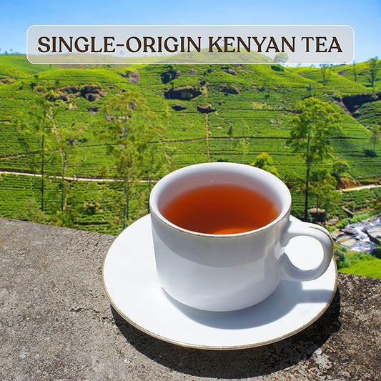 Akina Single-Origin Cinnamon Tea Bags | 100% Naturally Flavored Black Tea, Kenyan Origin, Gourmet, Hot Cinnamon (25 String & Tag Saschets, 50g)