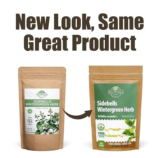 1.8 oz. Dried Cut Sidebells Wintergreen Herb Tea (Orthilia Secunda) - 50 g One-Sided Wintergreen Herbal Tea Orthilia (Peralito)