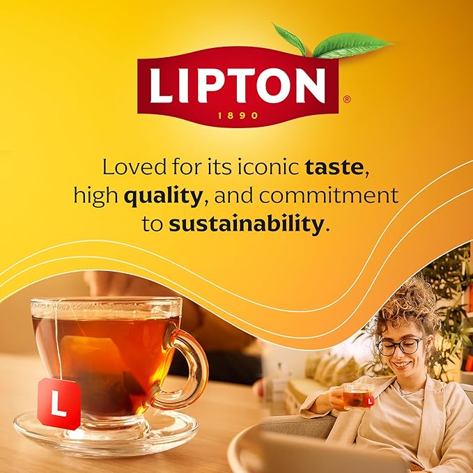 Lipton Peach Paradise Tea Bags, caffeine free Tea, Fruit and Herbal Tea, Individually Wrapped, 20 Tea Bags