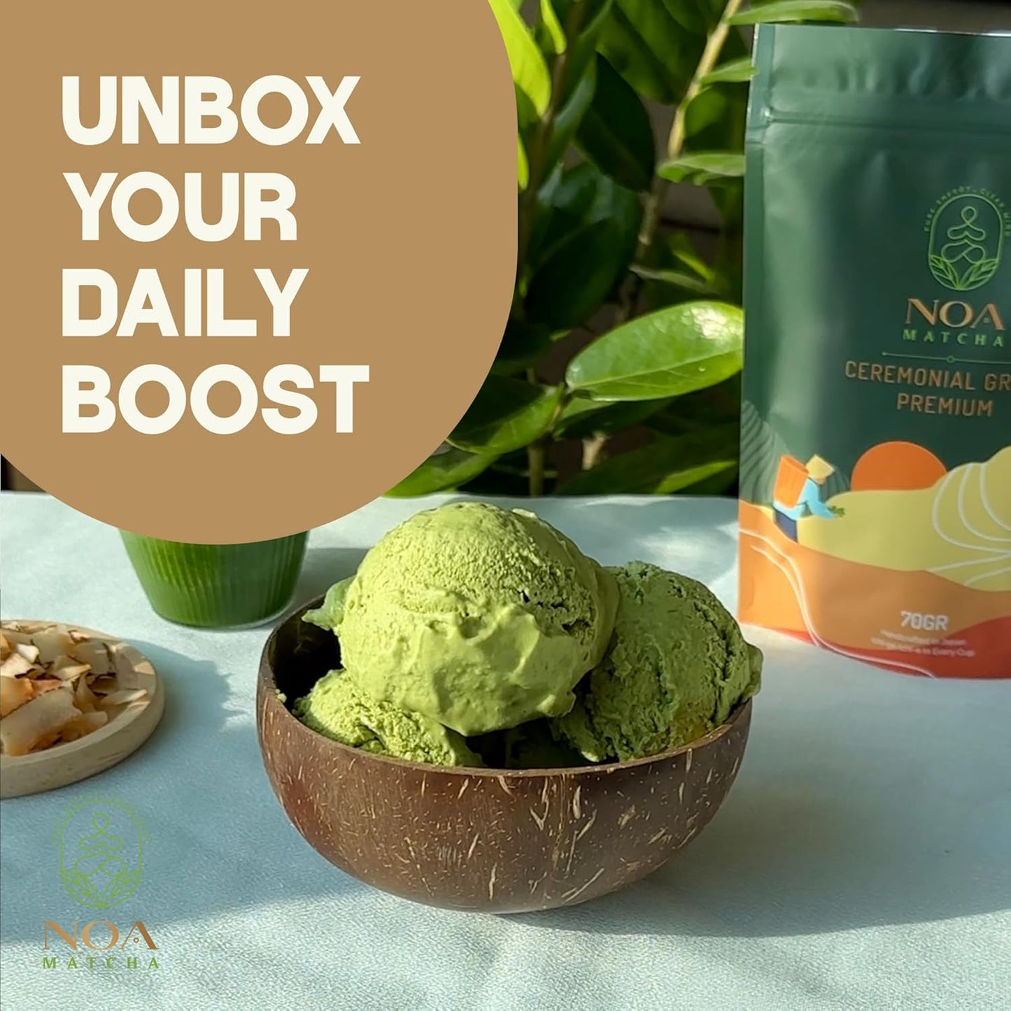 NOA MATCHA JAPAN CEREMONIAL GRADE 70 GR PREMIUM FIRST HARVEST