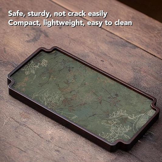 Chinese Style Wodden Gongfu Tea Tray, Elegant Tea Table Serving Tray, Chinese Tea Pot Tray Serving Platter, Tea Serving Tray for Home Office