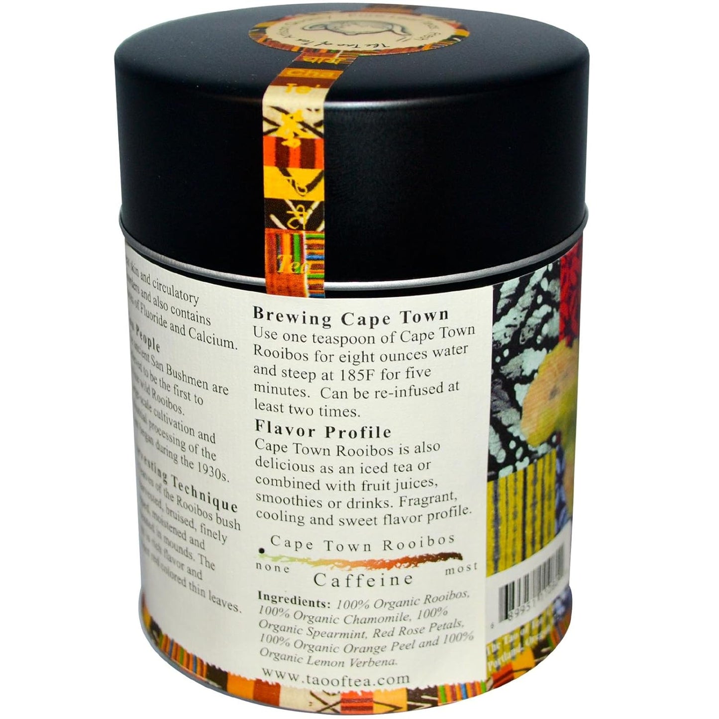 The Tao of Tea, Cape Town Rooibos Tea, Loose Leaf, 4 Ounce Tin