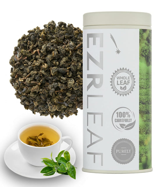 Premium Taiwan Four Seasons Spring Oolong, 1.76oz (50g) Si Ji Chun Oolong Tea Whole Loose Leaf, High Mountain Floral & Smooth Taste, Foil Bag Inside for Lasting Freshness, Serving 17-25 Cups