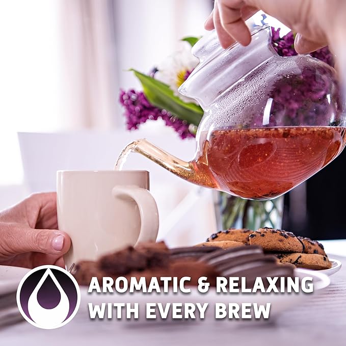 Sou Zen Earl Grey Lavender Loose Leaf Tea Blend 4oz (113g) | Ceylon Black Tea, Bergamot Oil, Lavender Flowers | Raw and Naturally Organic Ingredients | Energizing and Refreshing With No Additives