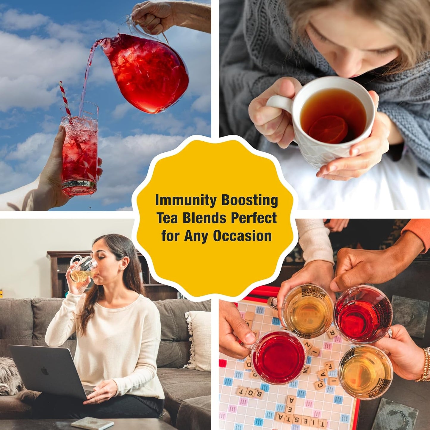 Tiesta Tea - Orange Tango, Loose Leaf, Orange Hibiscus Herbal Tea | Premium Non-Caffeinated Fruit Blend, Makes Hot or Iced & Up to 25 Cups, 2oz Resealable Pouch