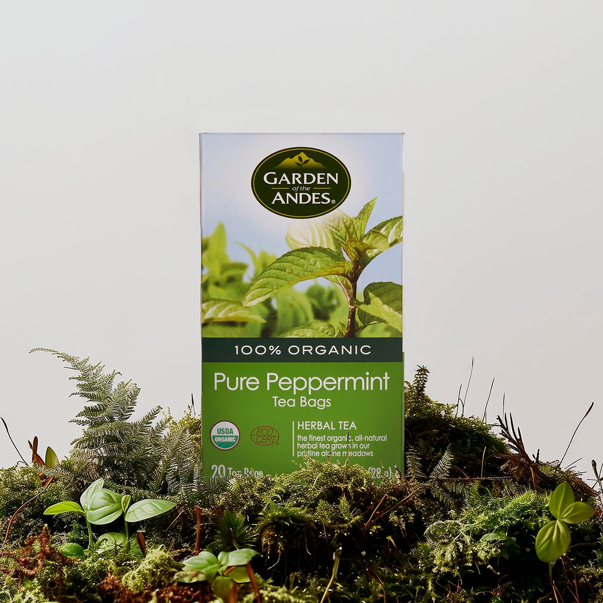 Garden of the Andes Kosher Organic Pure Peppermint Herbal Tea, 120 Bags
