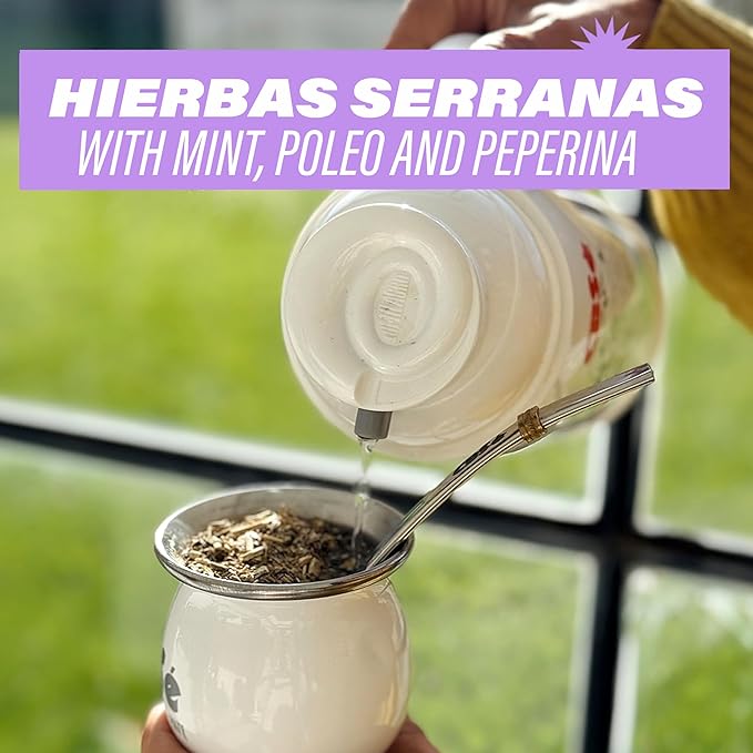 CBSe Hierbas Serranas Yerba Mate – Loose Leaf Yerba Mate Tea with Mountain Herbs, Naturally Caffeinated, Gluten-Free, 1 kg (2.2 lbs)