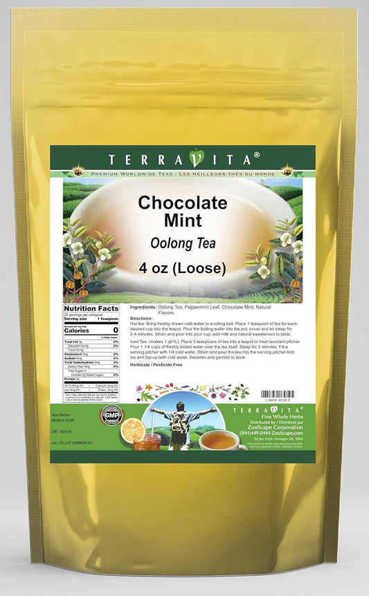 Chocolate Mint Oolong Tea (Loose) (4 oz, ZIN: 530108)
