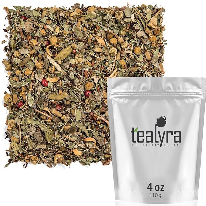 Tealyra - Tranquil Dream - Chamomile Honeybush Lavender - Calming - Relaxing - Herbal Loose Leaf Tea