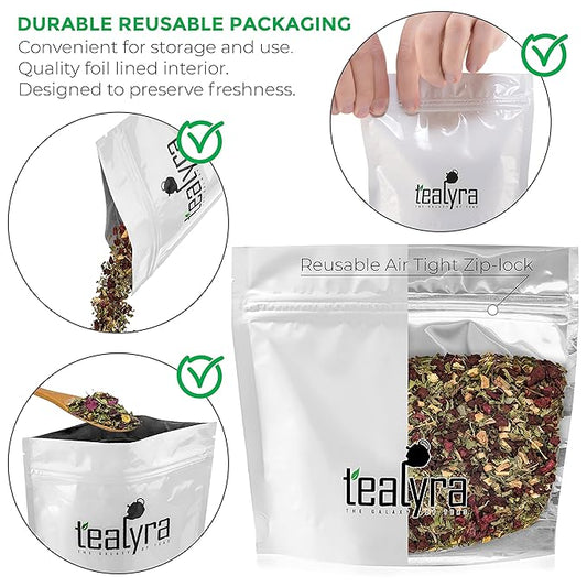Tealyra - 911 Detox - Dandelion - Beetroot - Ginger - Peppermint - Cleanse Digestive Herbal Loose Tea - Immune System Booster - Caffeine-Free - All Natural - 224g (8-ounce)
