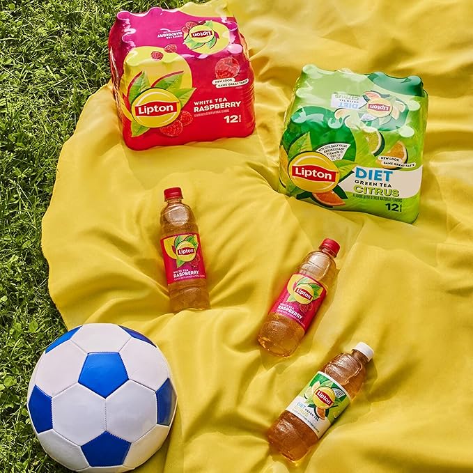 Lipton Raspberry White Tea, 16.9 Fl Oz Bottles (Pack of 12)