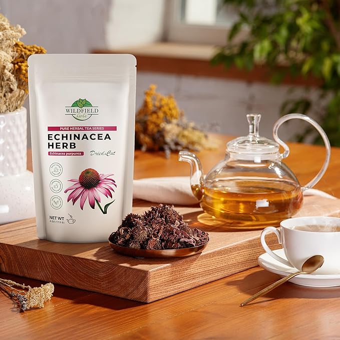 4 oz. Dried Echinacea Herb Herbal Tea (Echinacea purpure) - 113g Equinácea Herb Tea