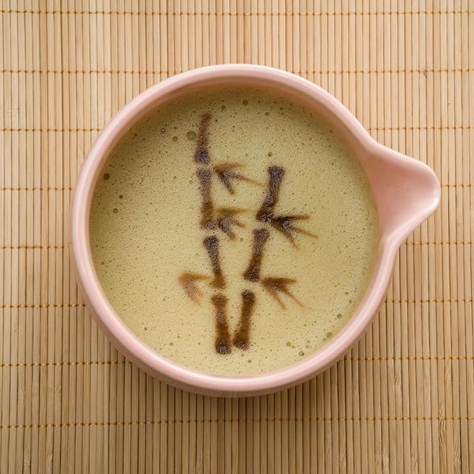 Matcha whisk Set,7 Pcs Matcha Making Kit with whisk Whisk, Ceramic Bowl, Sifter, Scoop, Holder, Stand, and Tea Towel for Ultimate Matcha Experience(Pink)