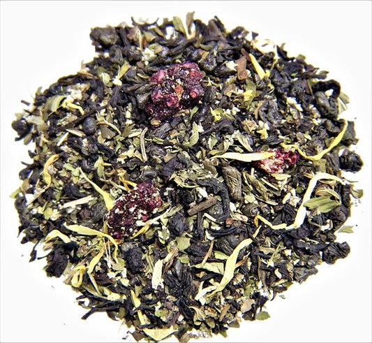 Nelson's Tea Mint Sampler Pack - 5 Variety Pack - Loose Leaf Tea Sampler - BlackberryMint 2oz, Lemon Ginger Mint 1.6 oz, MangoMint Peach 2oz