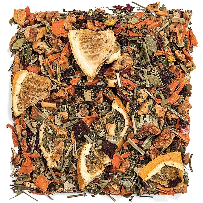 Tealyra - Orange Lemonade - Hibiscus - Eucalyptus - Lemongrass - Herbal Fruity Loose Leaf Tea Blend - VitaminsRich - Boost Immune System- 100% Natural – Hot and Iced - Caffeine-Free - 110g (4-ounce)