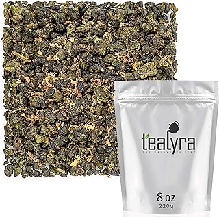 Tealyra - Osmanthus Gui Hua Oolong - Taiwanese Oolong Loose Leafe Tea - Sweet and Aromatic Taste - Naturally Produced - 220g (8-ounce)