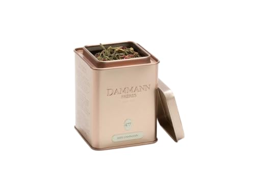 Dammann Freres Loose Leaf, Week-end à Paris, Premium Gourmet French Oolong Tea, Blend Cherry Blossom, Peach Blossom, Almond, Rose Flavors, 3.52 Ounce Tin
