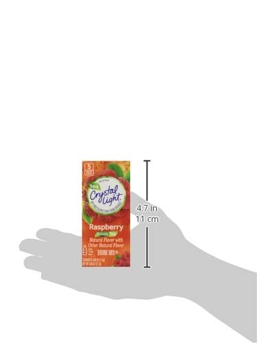 Crystal Light On The Go Green Tea Raspberry, 10 Count Boxes (Pack of 12)